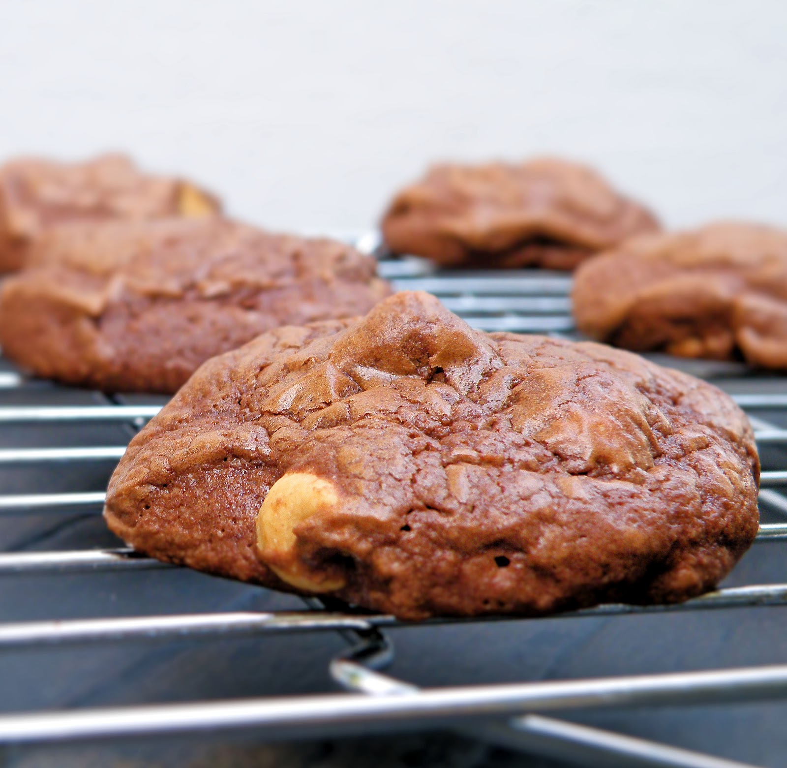 Vittles and Bits Dark Chocolate Peanut Butter Brownie Cookies
