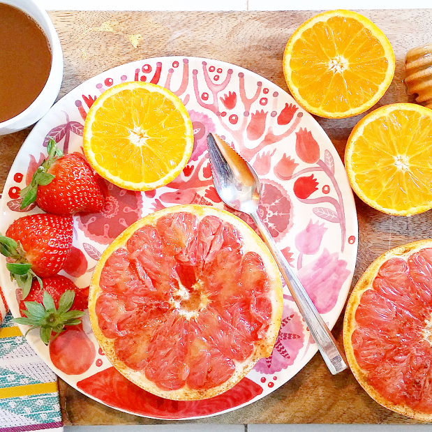 Good Morning Broiled Grapefruit!