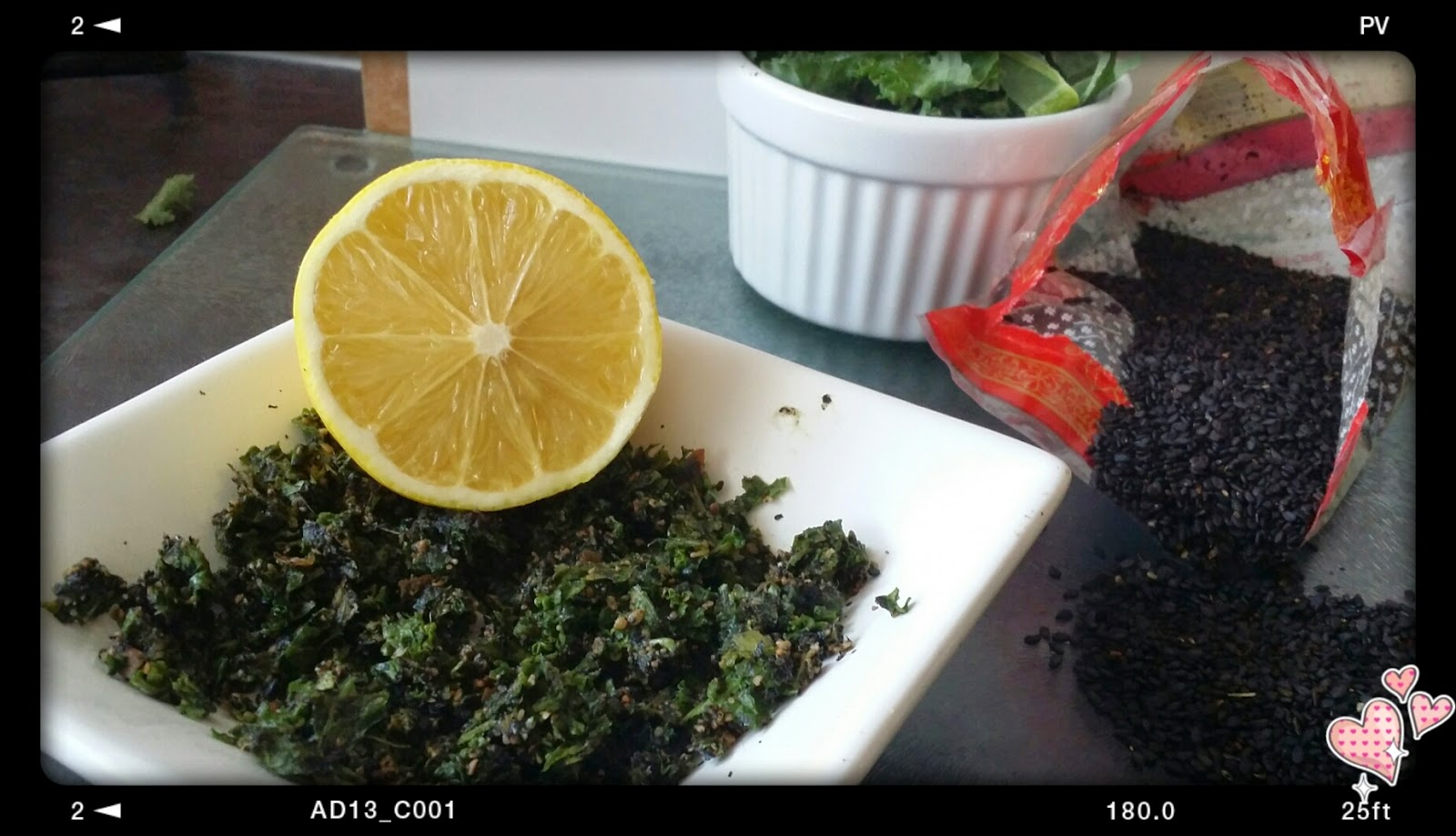 kale and lemon cracker
