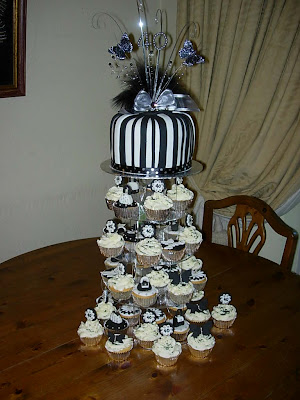 Hannahs Creative Cakes: 40th Birthday Cake and Cupcakes