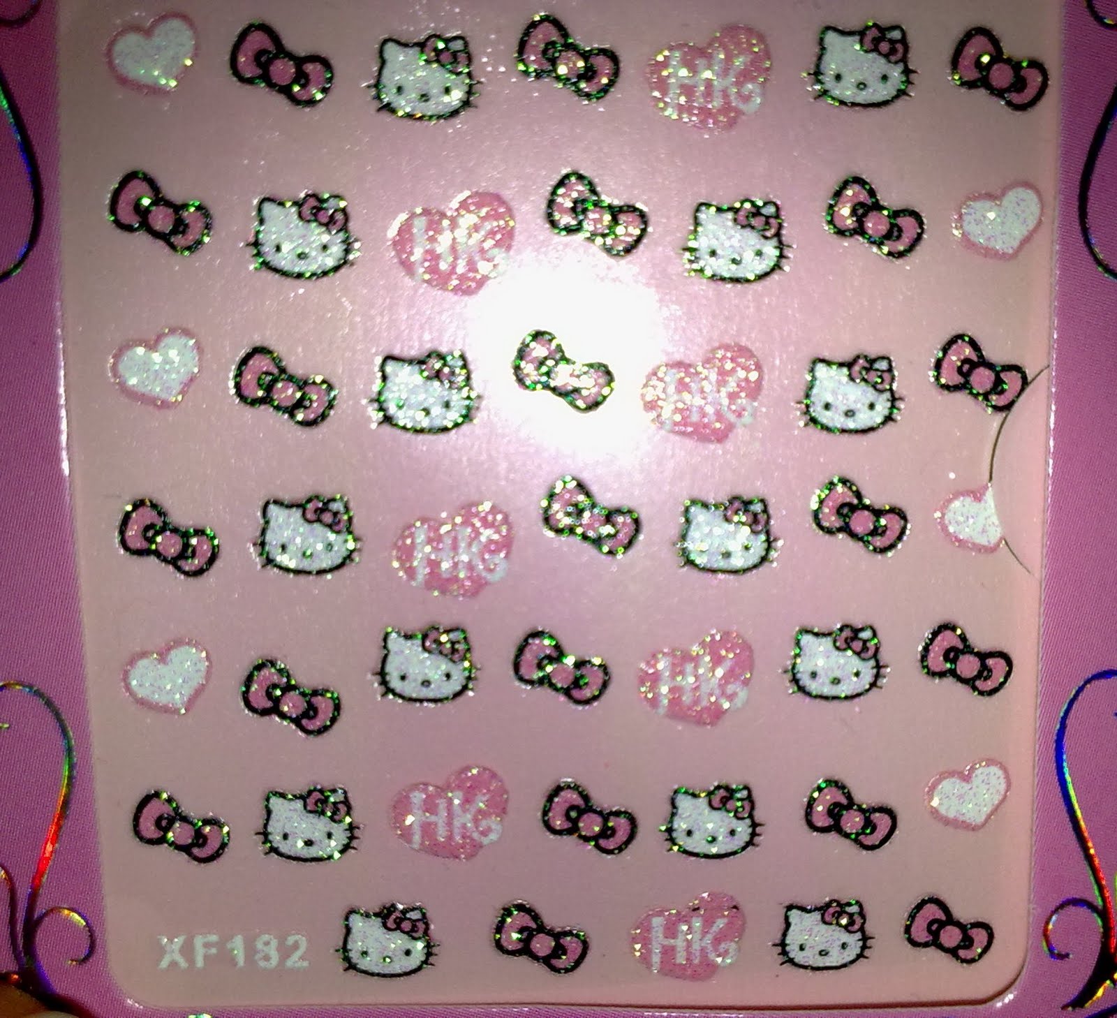 Hello Kitty Gel Nails