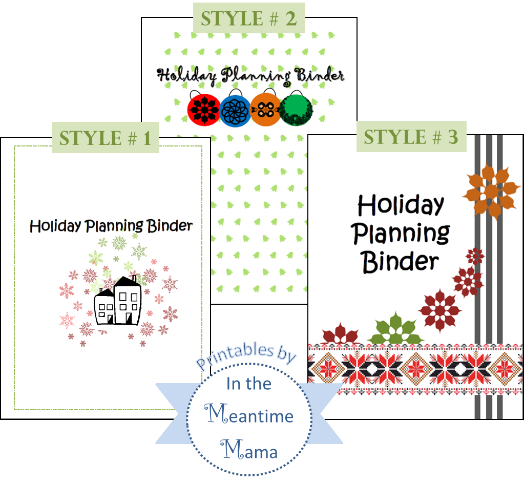 In The Meantime Mama Holiday Planning Binder {Checklists and Printables}