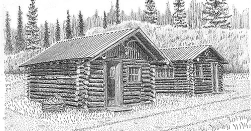 Sketches Of Alaska Sourdough Roadhouse Was Popular Stop Along Old