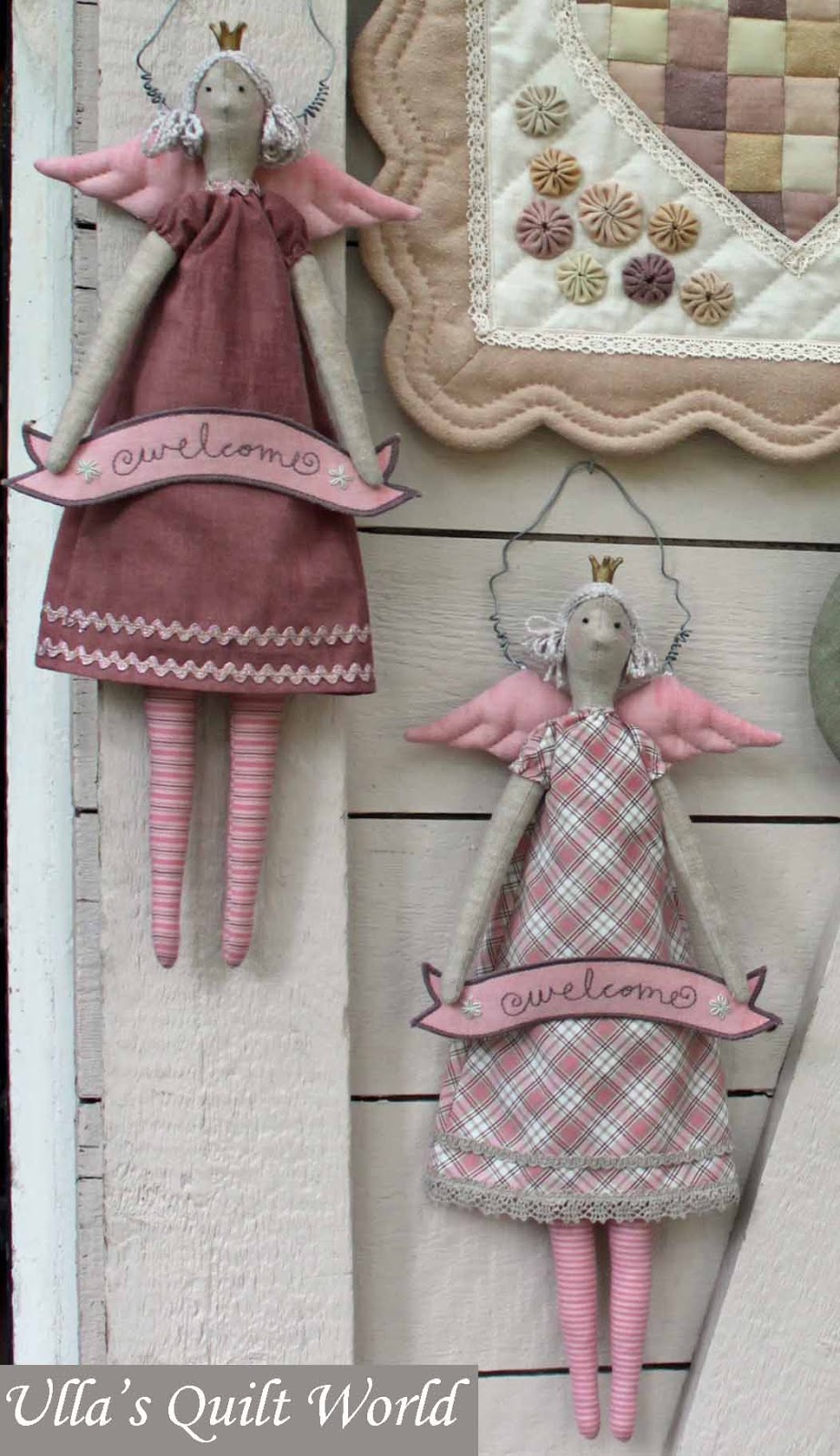 Ulla's Quilt World Tilda angels, quilts
