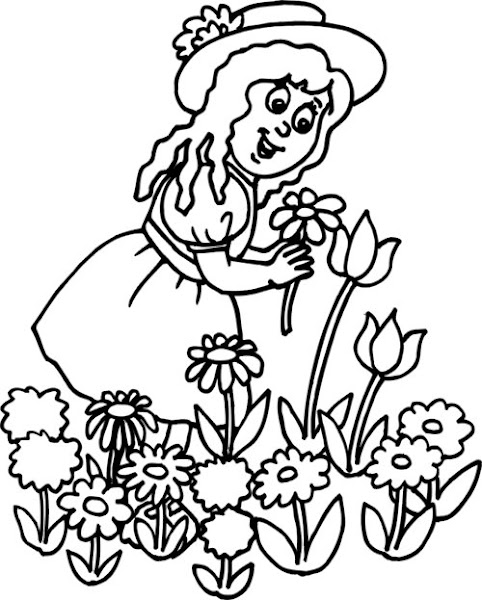 Free Summer Flower Coloring Pages