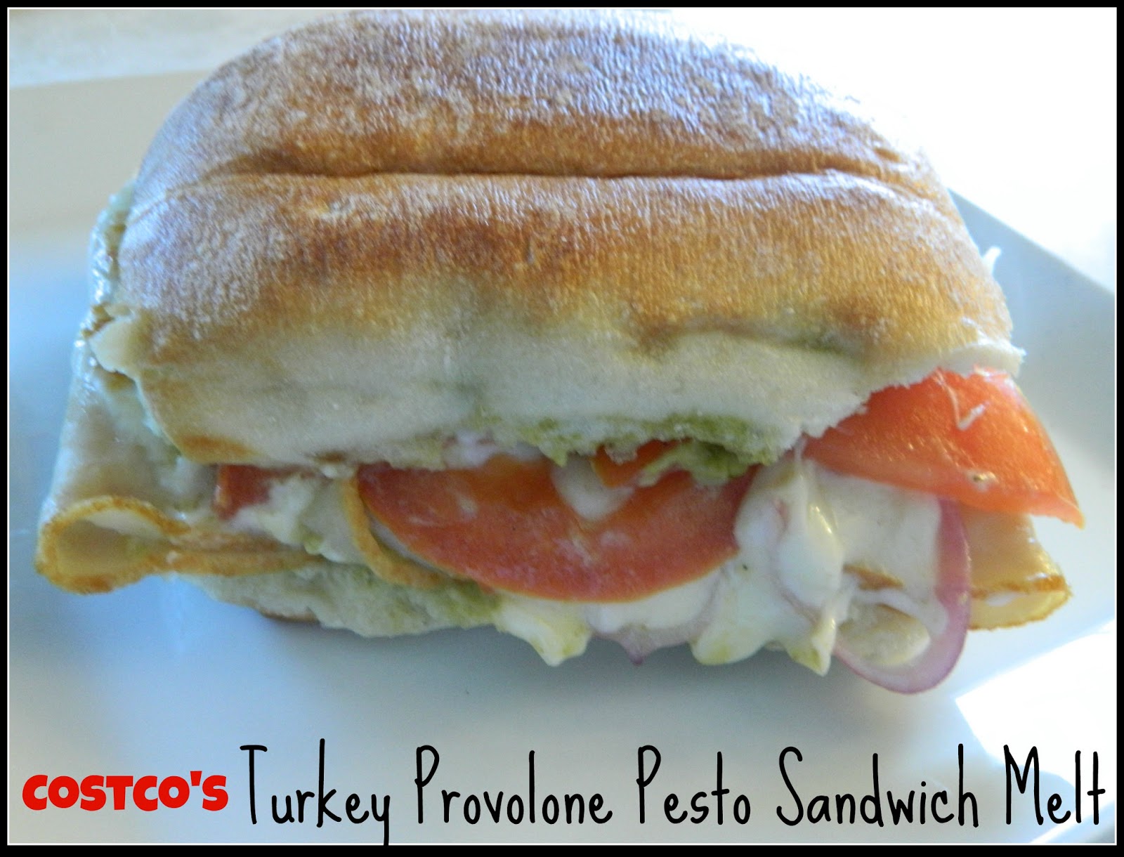 Aubrey's Recipes Costco's Turkey Provolone Pesto Sandwich Melt