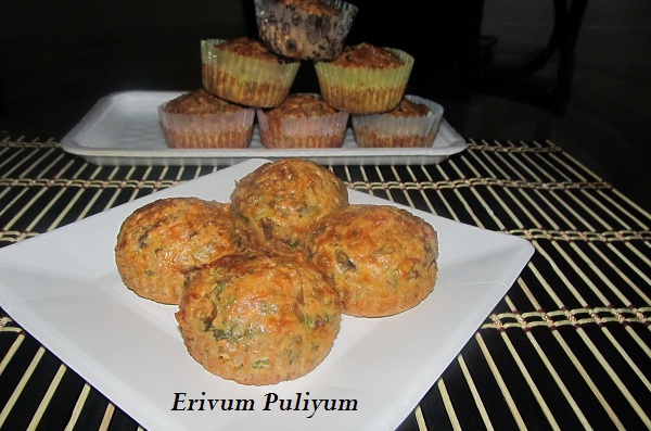 Erivum Puliyum Cottage Cheese Egg Muffins Wheat Flour Mushrooms