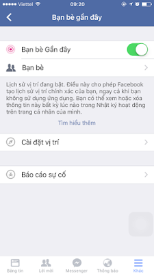 Bật tính năng tìm bạn gần đây trên ứng dụng facebook Bật tính năng tìm bạn gần đây trên ứng dụng facebook