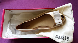 balerinki Melissa Ultra Sweet Gold woreczek balerinki Melissa model Ultra Sweet Gold w pudełku z woreczkiem