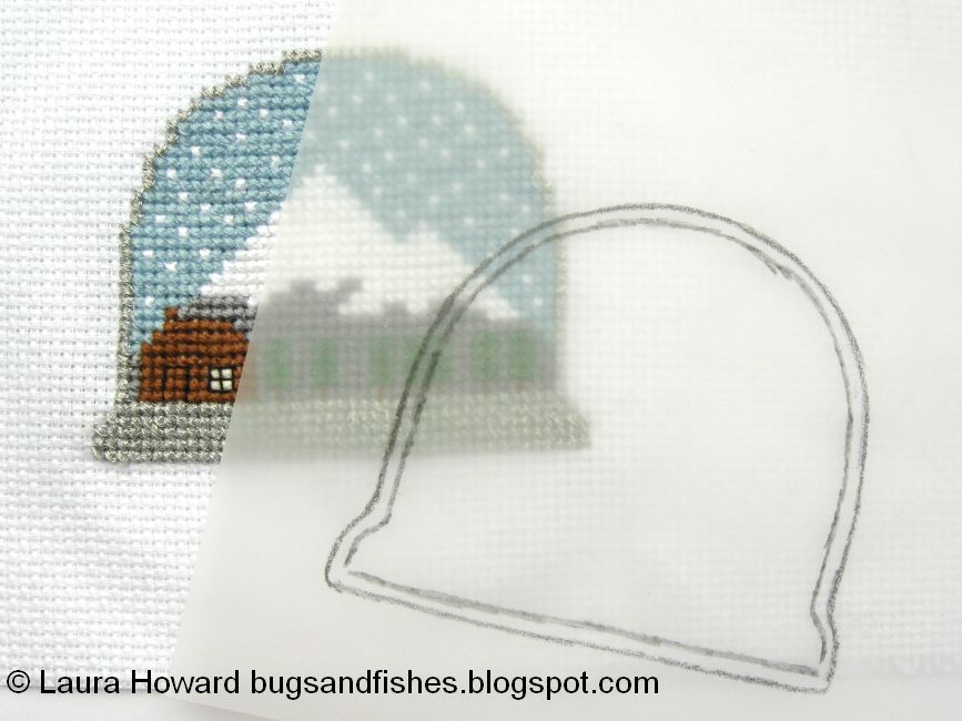 Bugs and Fishes by Lupin: How To: Cross Stitch Snow Globe Ornament