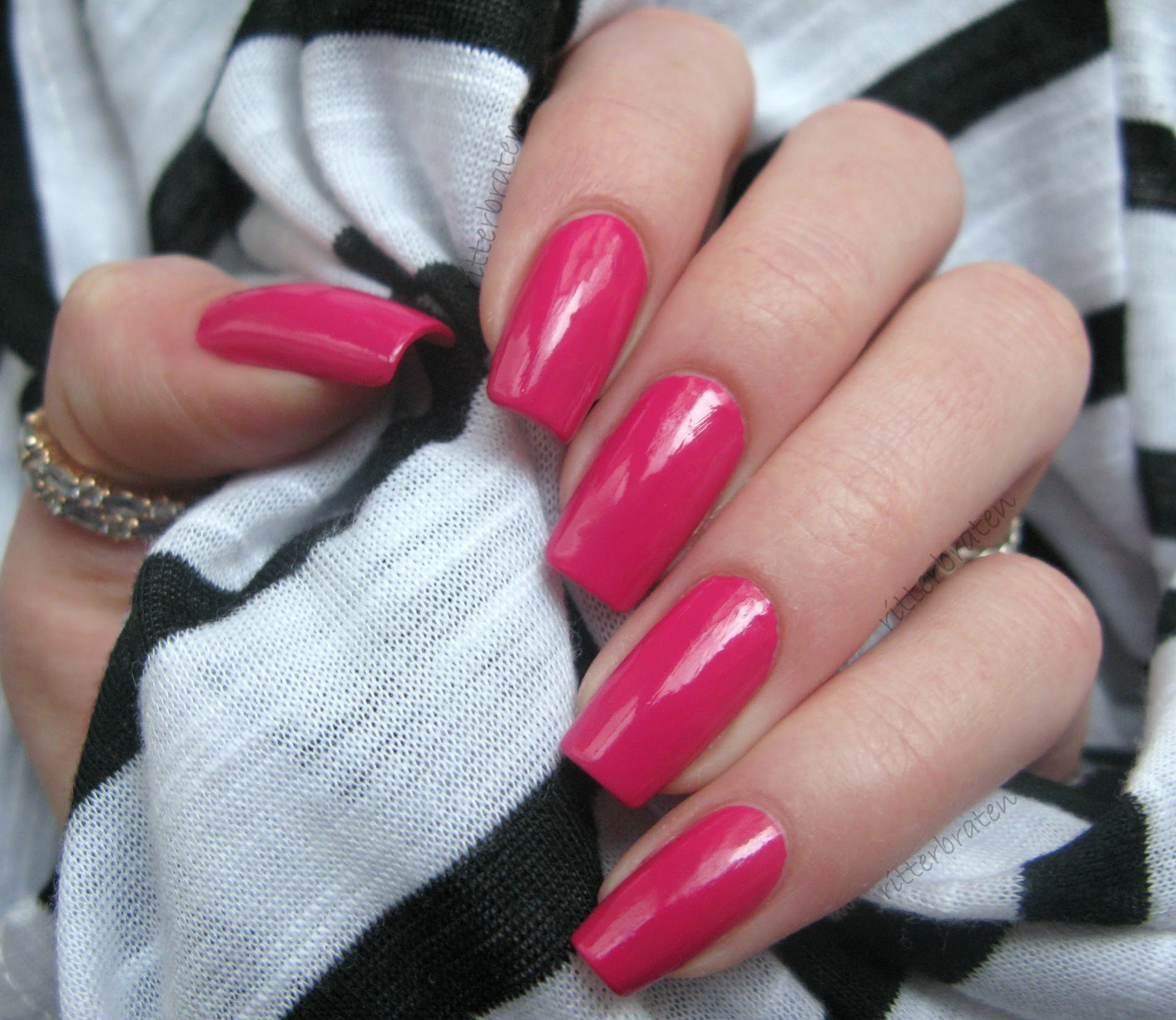 OPI Pink Flamenco nail polish swatch