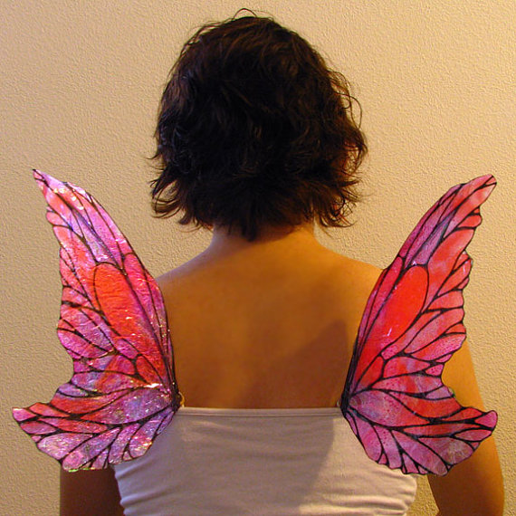 Mixed Media Artist Fairy wings for Halloween