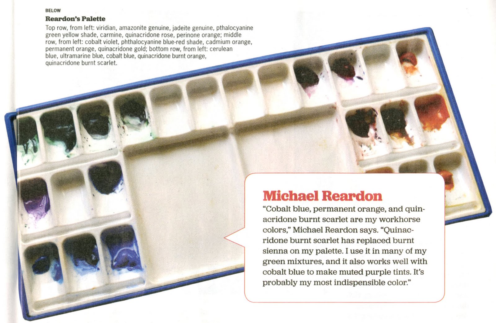 Michael Reardon My Palette