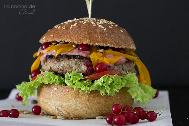 Hamburguesa De Cordero Y Grosellas Con Semillas - #lekueburger
