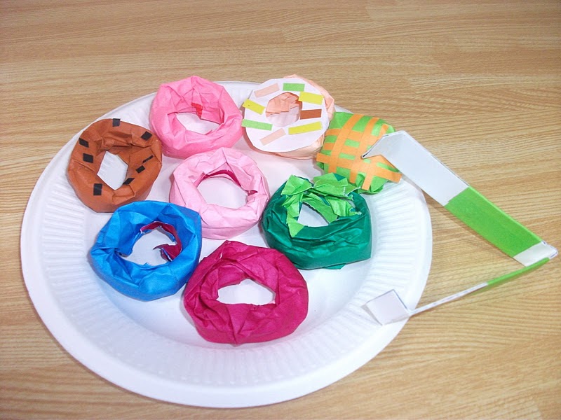 Origami Doughnuts(donuts) Craft Preschool Crafts for Kids