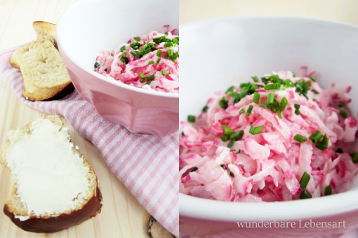 roter Rettichsalat roter Rettichsalat