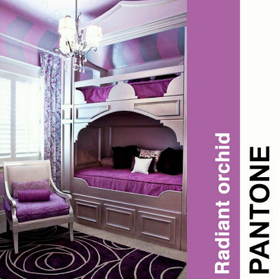  radiant orchid, pantone 2014, interior design
