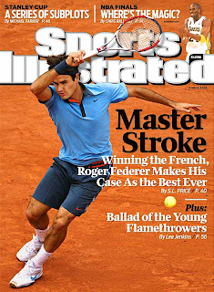 o tenista Roger Federer na capa da revista Sports Illustrated o tenista Roger Federer na capa da revista Sports Illustrated