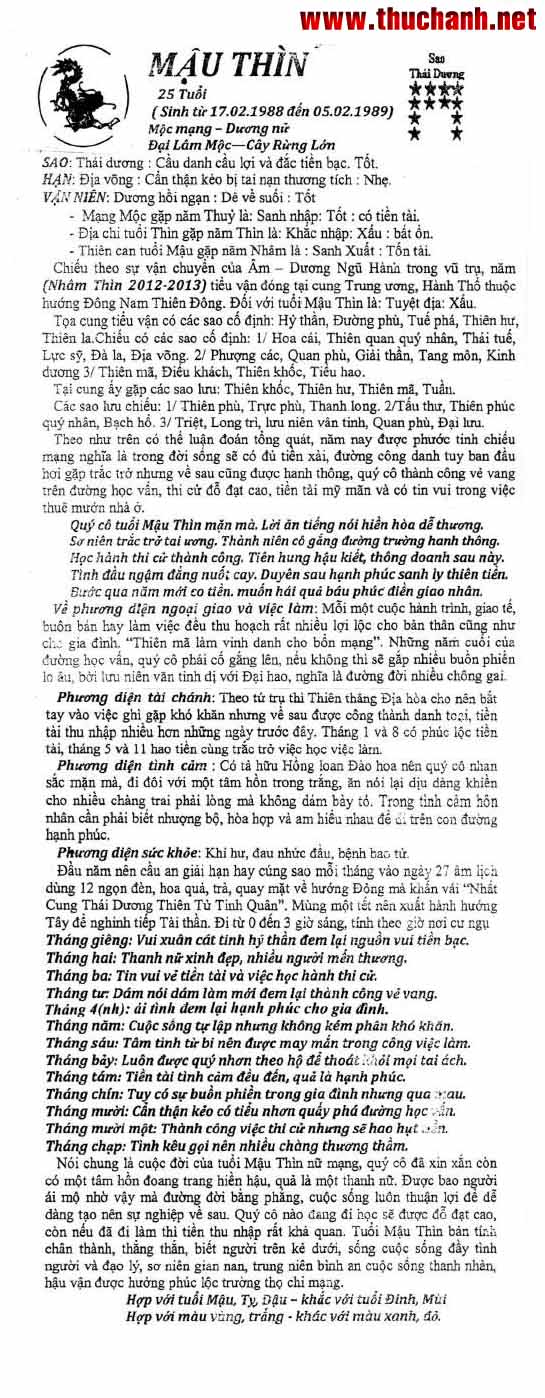 Xem Tu Vi Tuoi Dinh Ty Nam 2012 Nu Mang