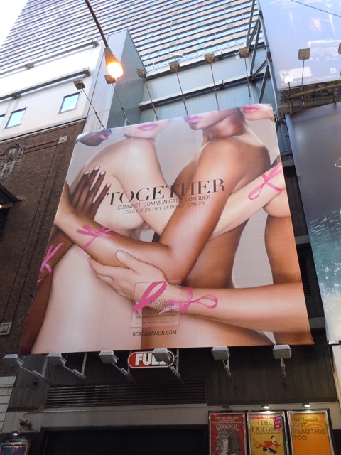 Breast Cancer billboard NYC