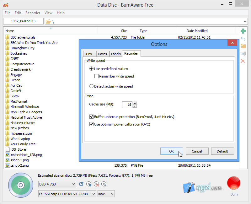BurnAware Free Cd, DVD Burning Software