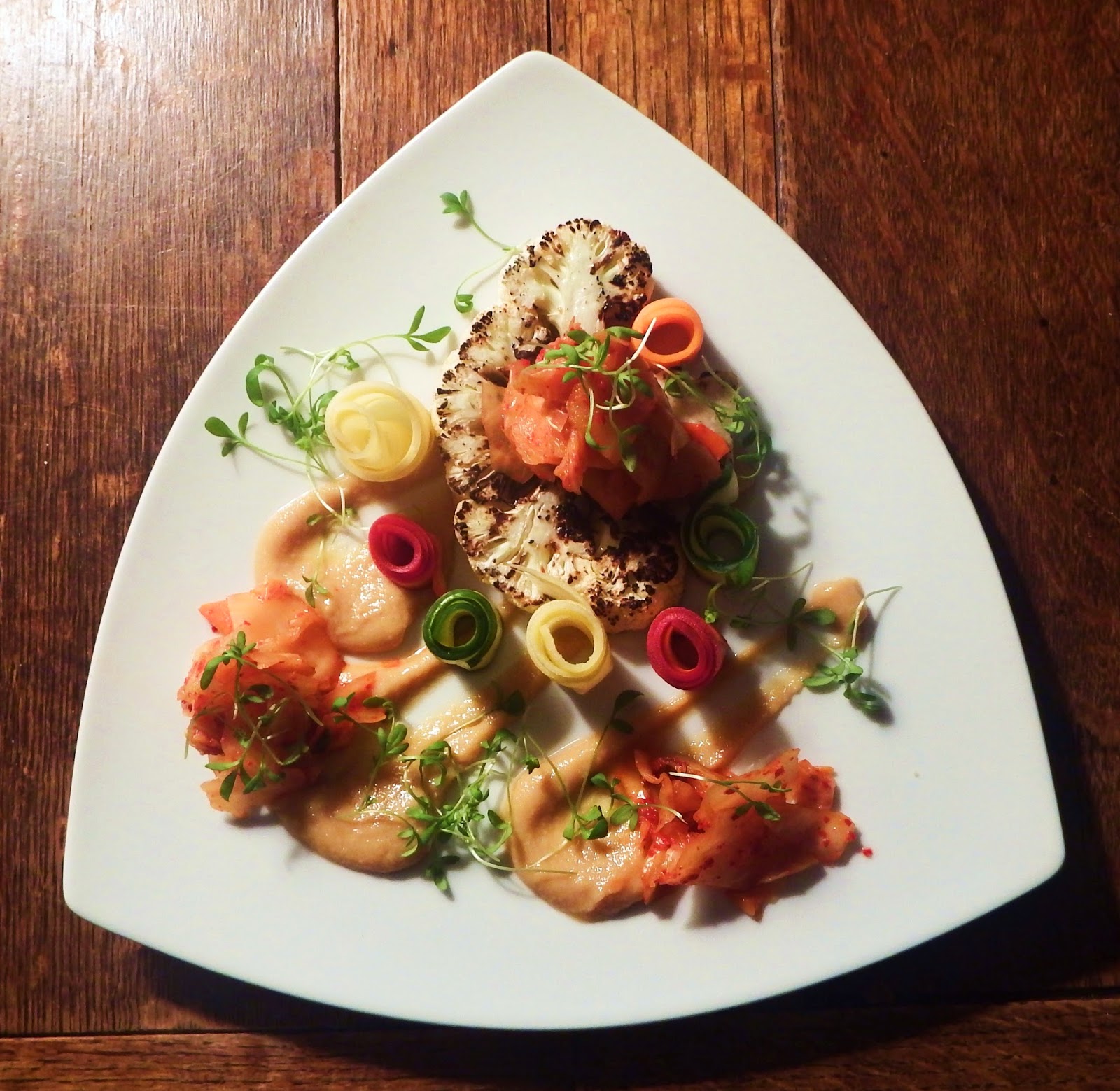 Food By Bram Grilled Cauliflower Steak (plating practice)