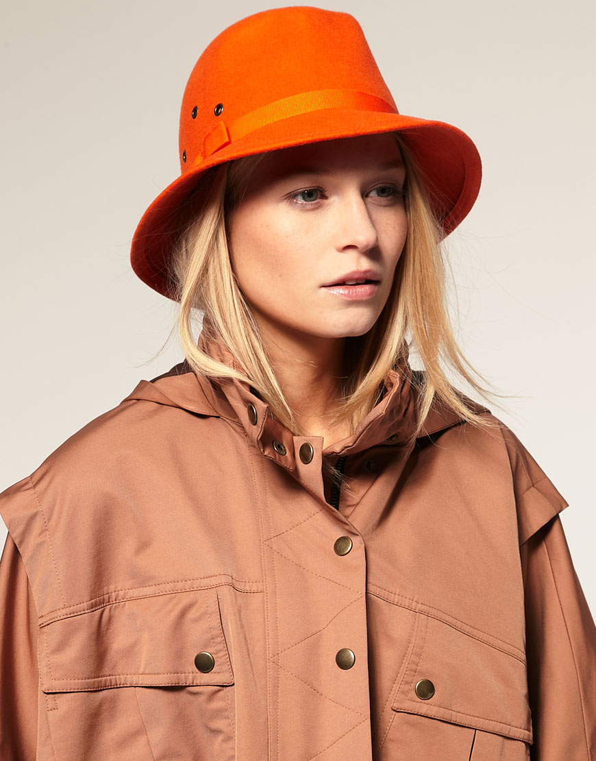 Artfully Awear ART TO WEAR Orange Hat.