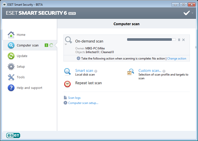 eset smart security 6 username and password facebook