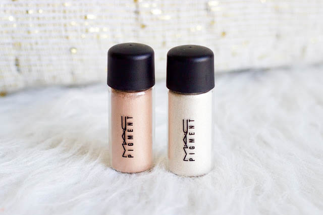 MAC pigments in Vanilla and Naked