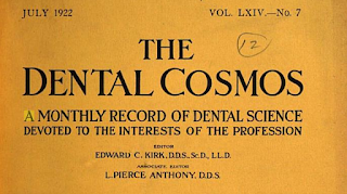 Genealogy and publications such as The Dental Cosmos