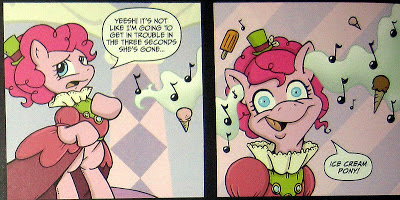 Extract from Katie Cook's backup story in MLP:FiM comic #1