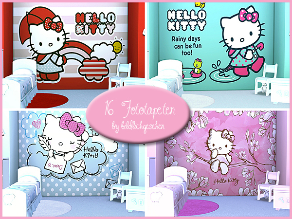 hello kitty wall stencil