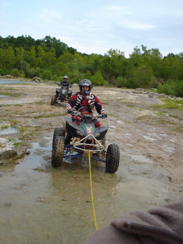 Joyfully Jensen 4 wheeler mudding