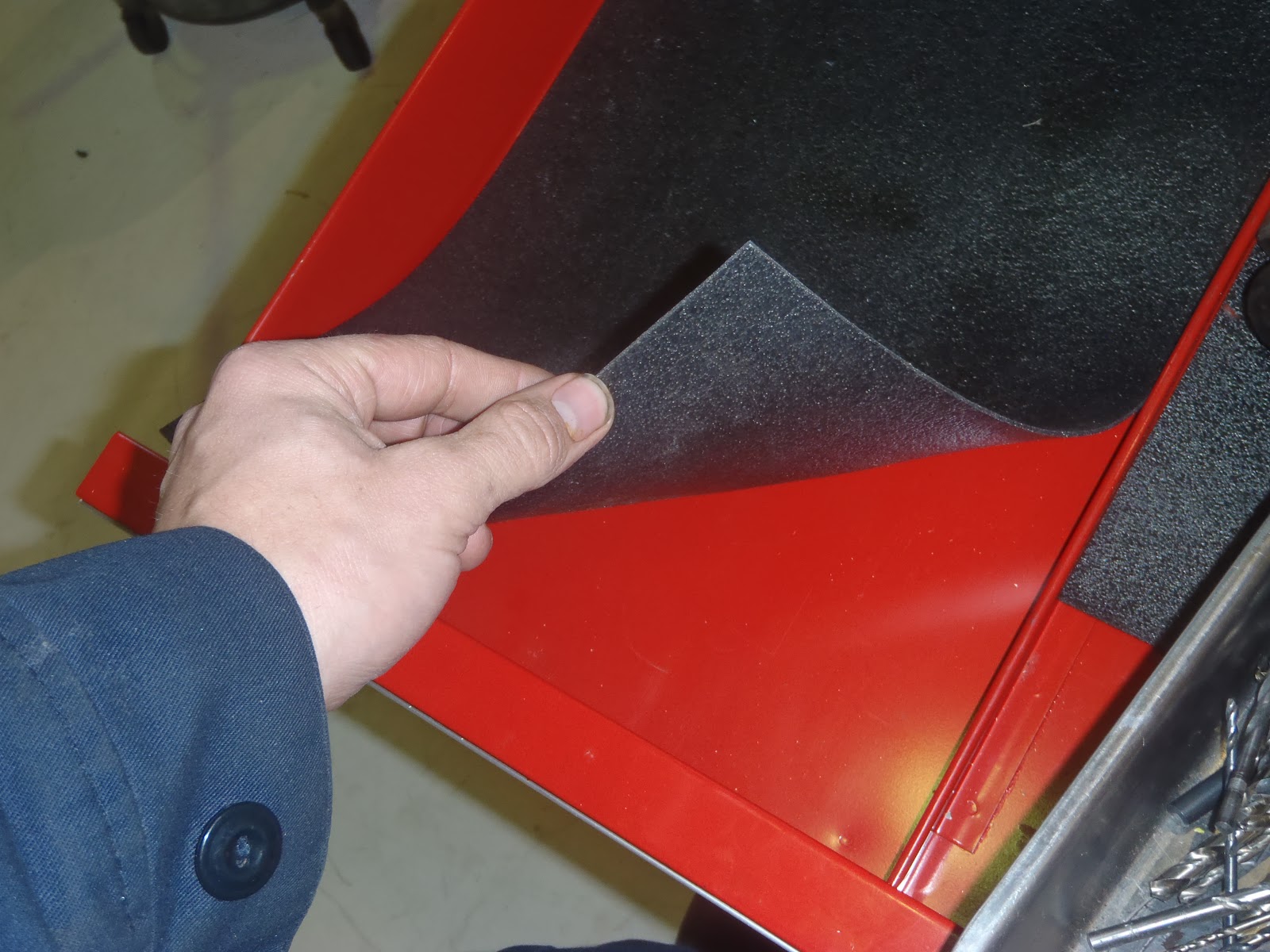 Aviation Maintenance Tool Box Shadowing with foam