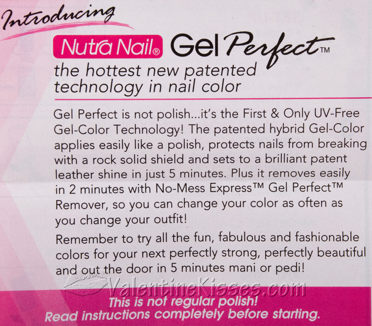 Valentine Kisses Nutra Nail Gel Perfect UVFree Gel Color in Lily Pink