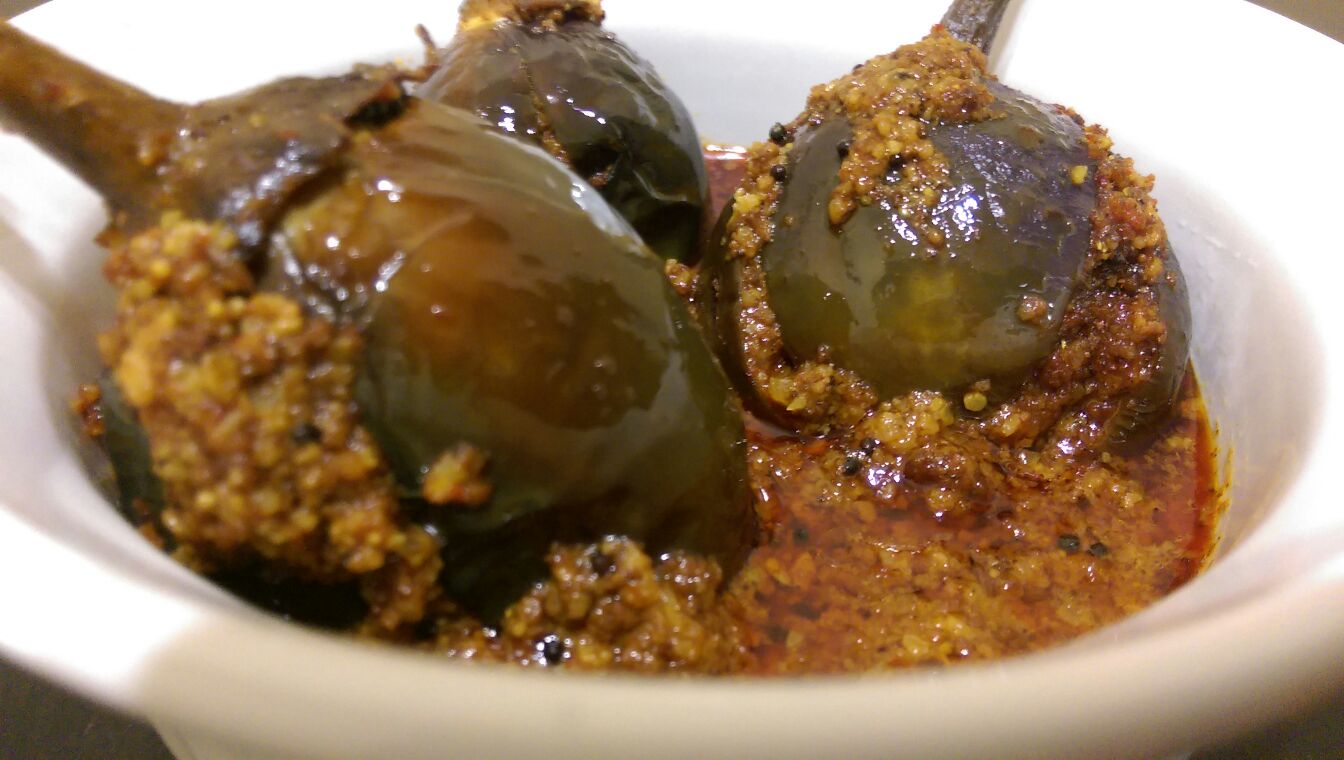 Bharwa Baingan Eggplant Stuffed with Peanut and Sesame Masala Cooking With Bhawna