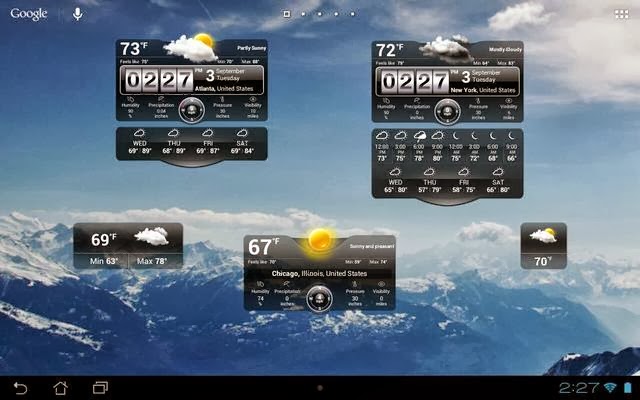 Weather Live app screenshoot