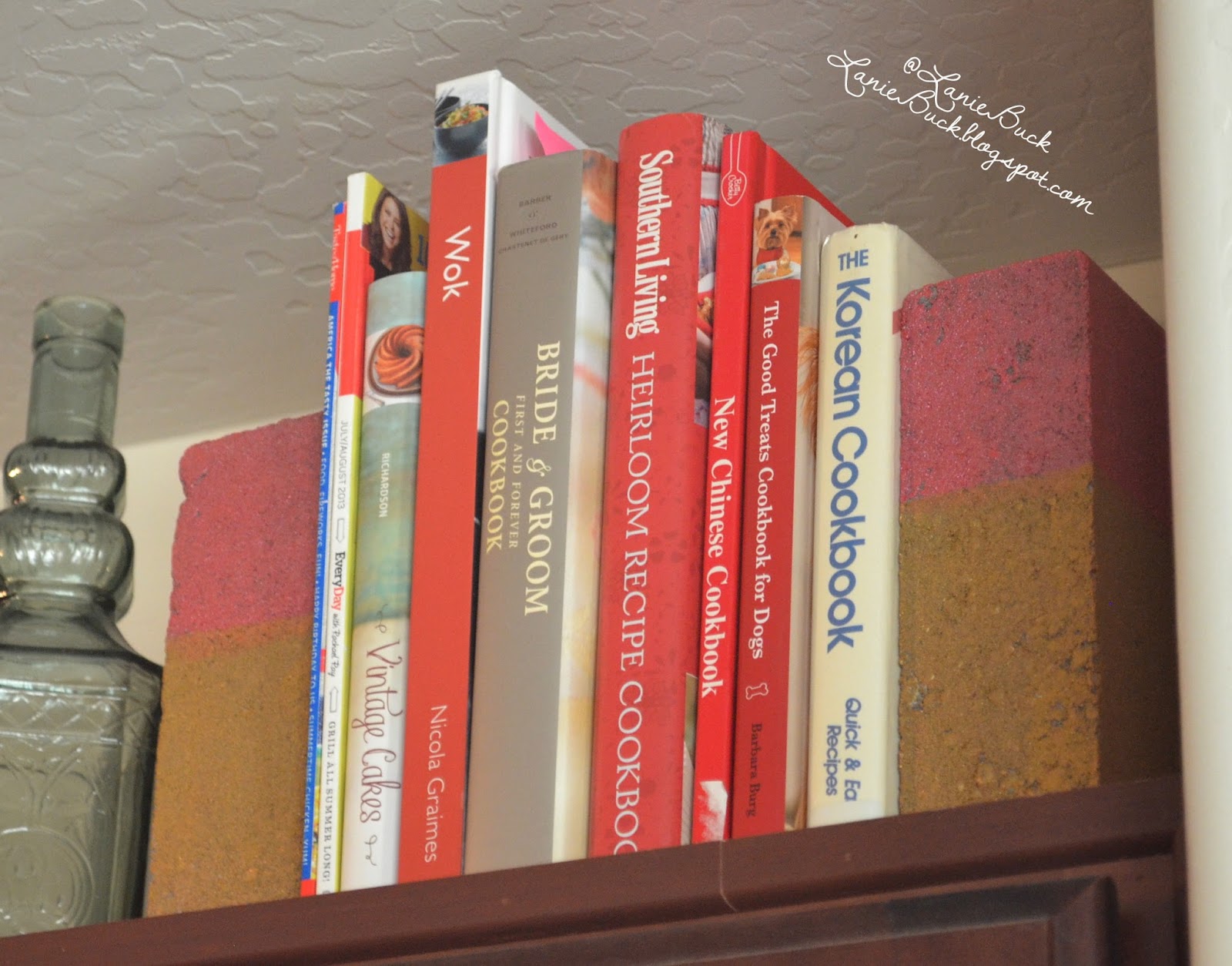 DIY Craft Brick Book Ends