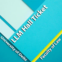 DU LLM Master Law Entrance Admit Card