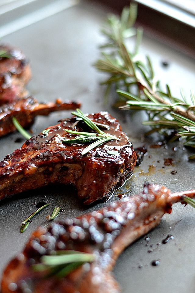 Bakeaholic Mama Honey Balsamic Lamb Chops for Two