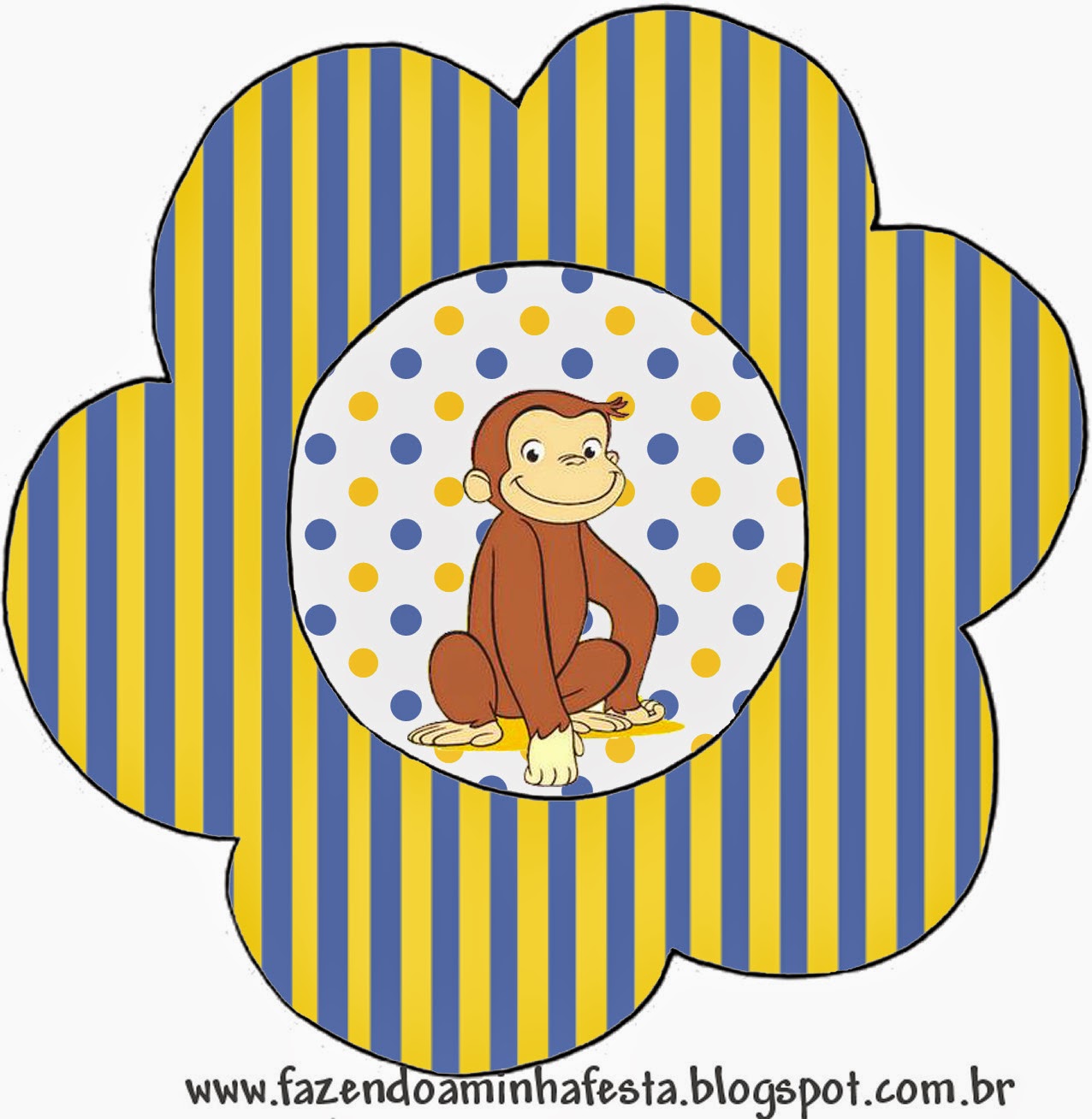 Curious George: Free Printable Invitations. | Oh My Fiesta ...