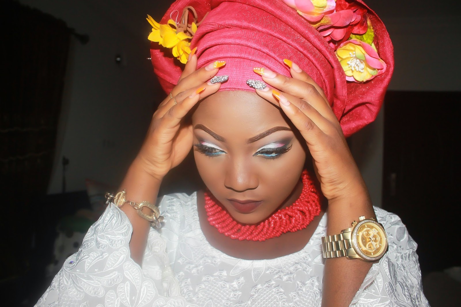 UWANI ALIYU: YORUBA BRIDE- MAKEUP + GELE TYING + TULIP ...