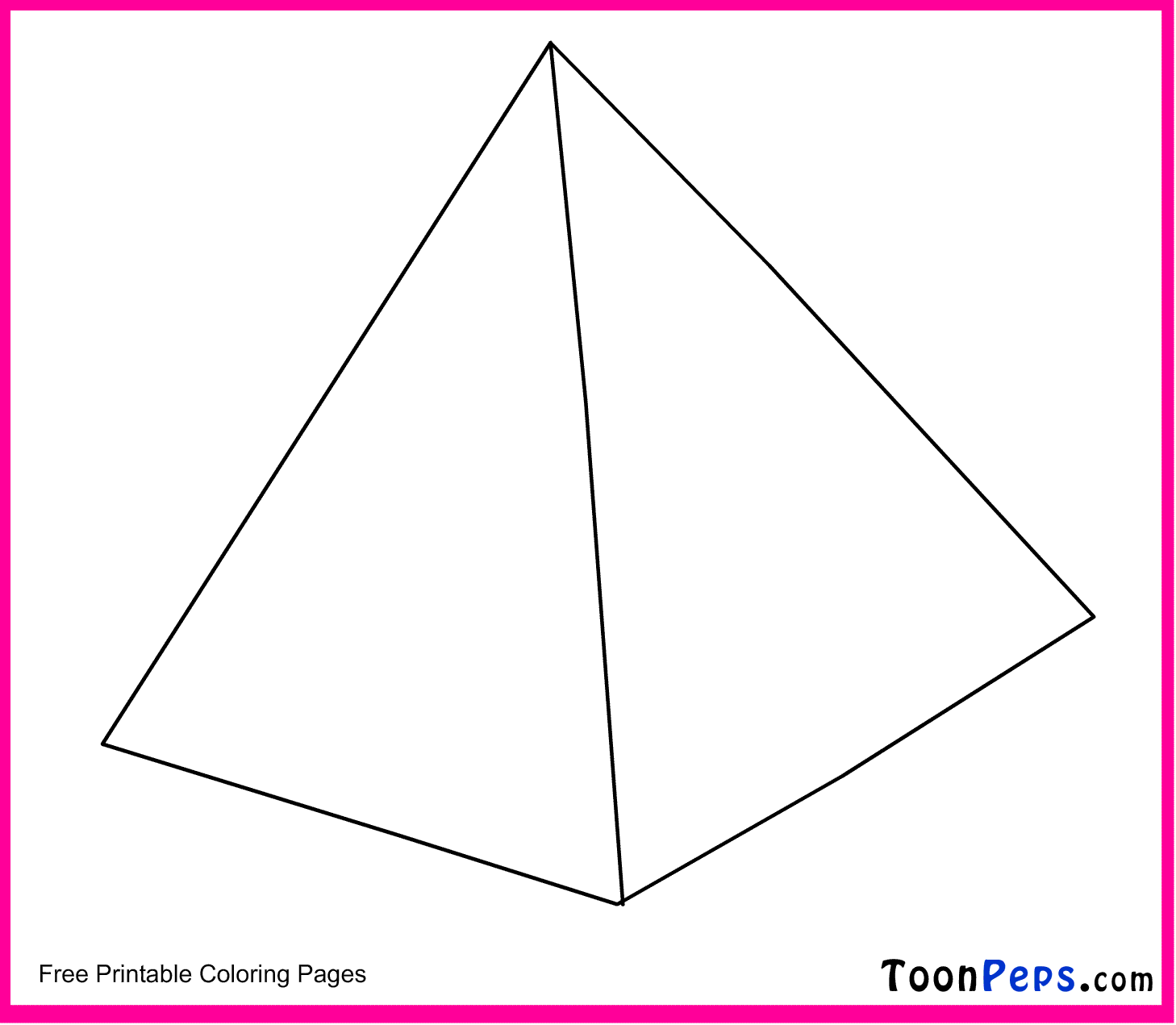 Pyramid Inside Coloring Page Pyramid Inside Coloring Page