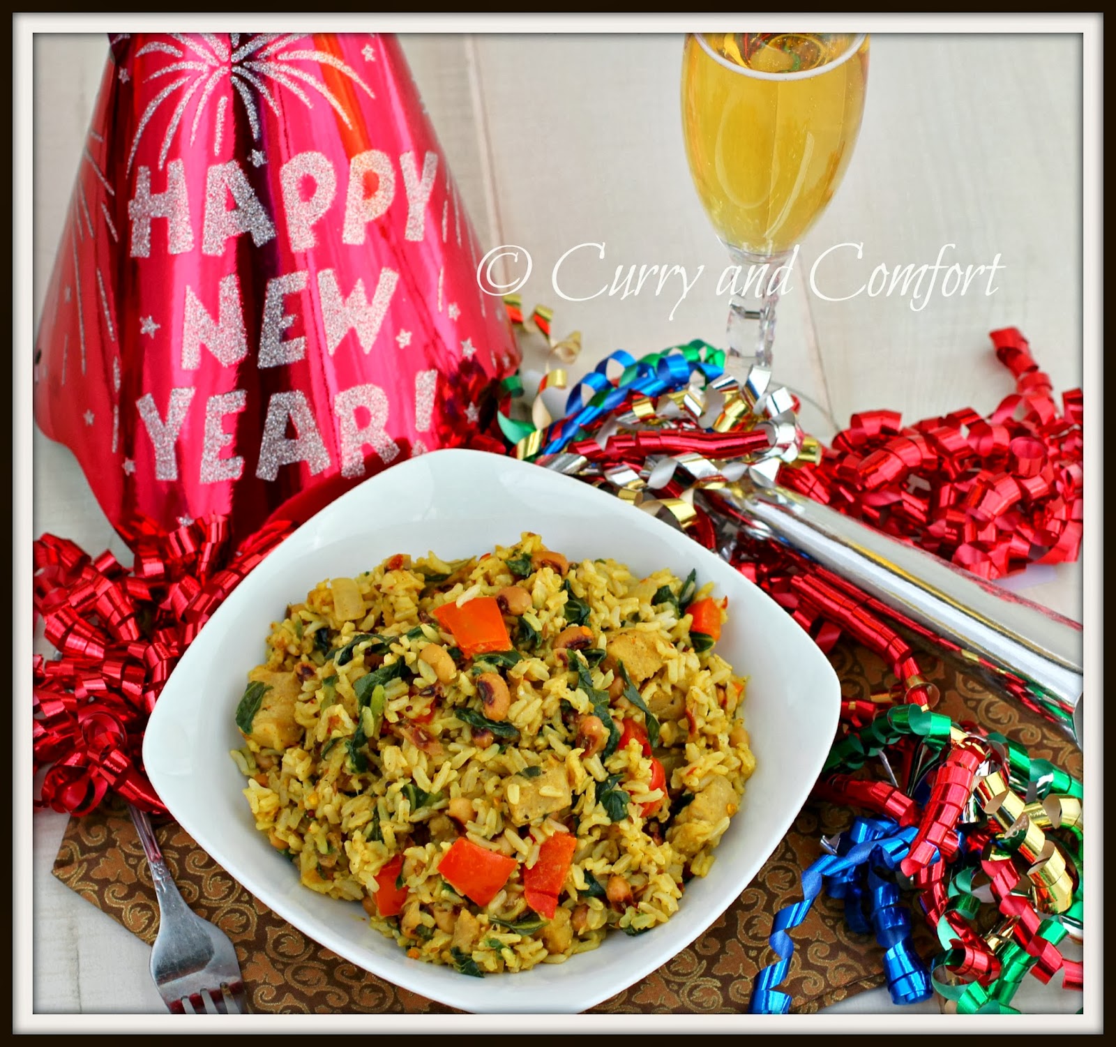 Kitchen Simmer New Year Hoppin' John Good Luck Rice Pilaf