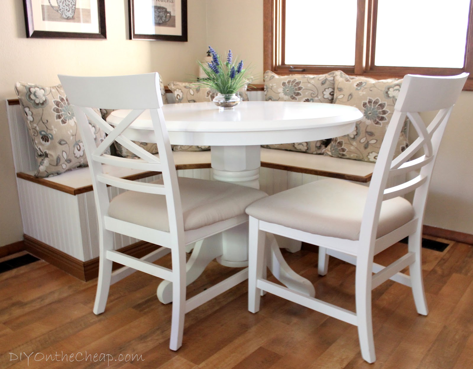 small kitchen table for banquette