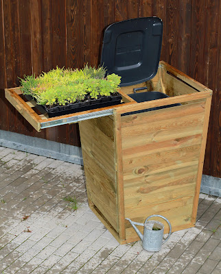 New Wheelie Bin Cover with Planter Tray Plant Herbs and make your Wheelie Bin Look Great!