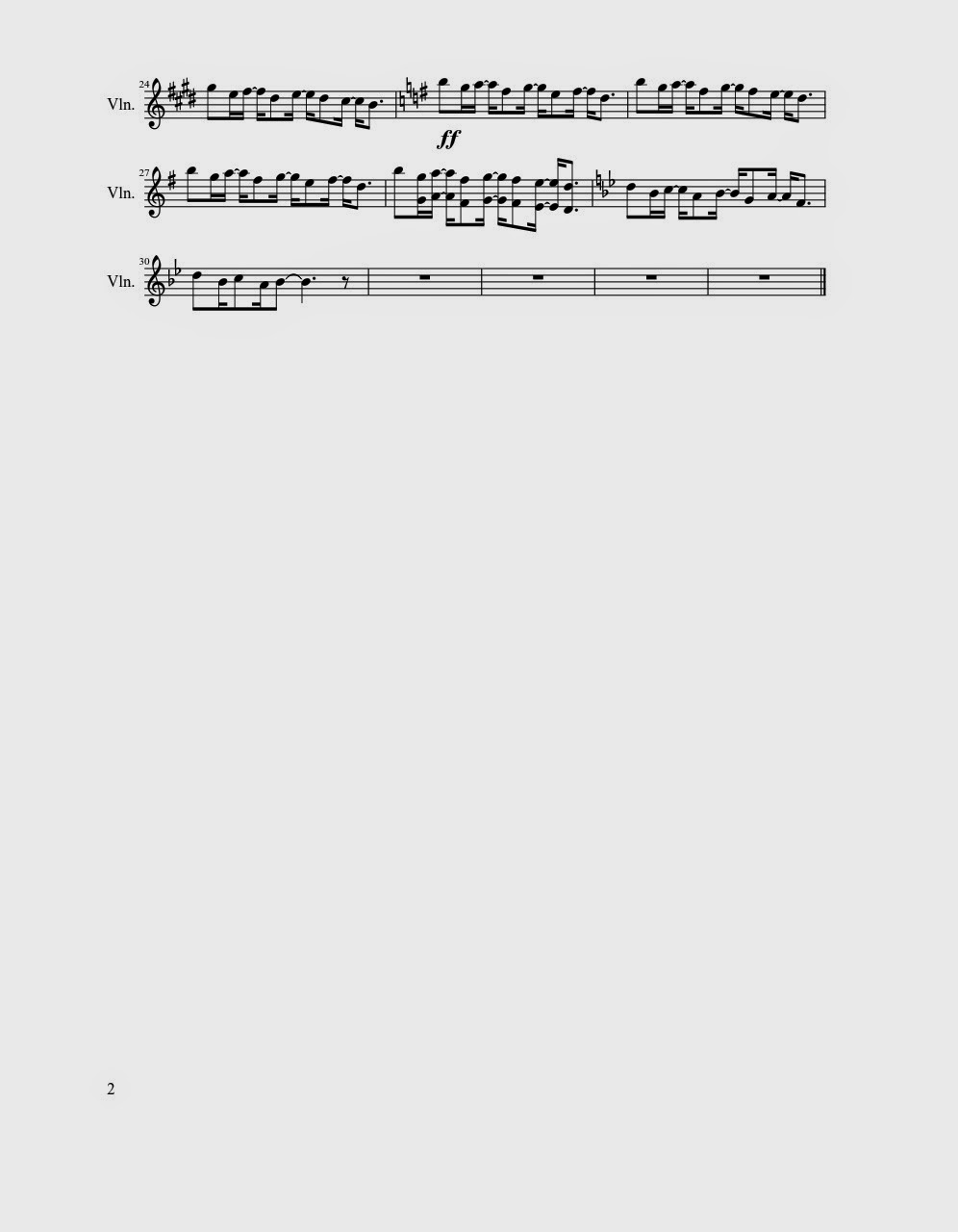 Guren no yumiya violin sheet music
