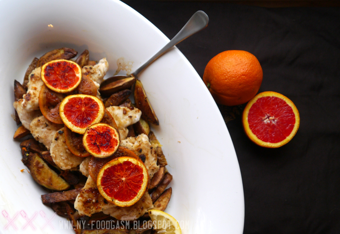 Great South Bay Blood Orange Pale Ale Chicken with Lemon Roasted