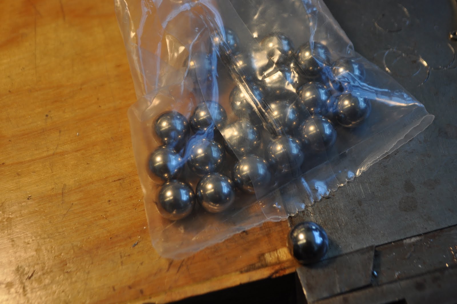 handverker how to drill a ball bearing