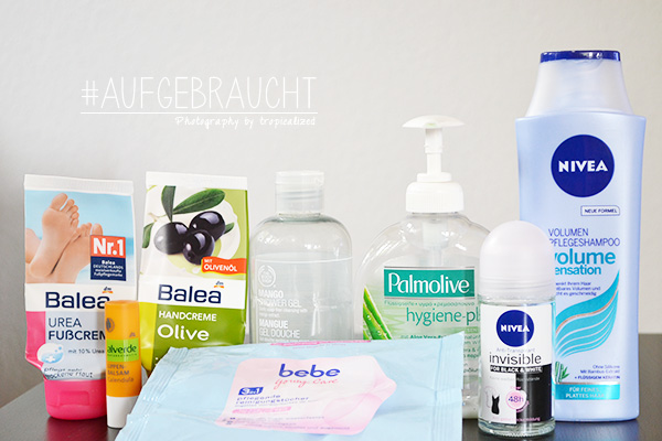 Aufgebraucht im August 2013 Make-up Kosmetik